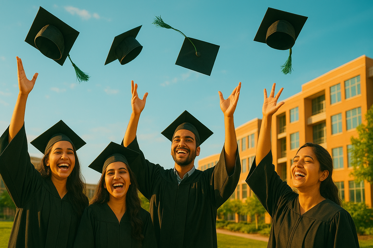 Education Planning - Students in graduation ceremony