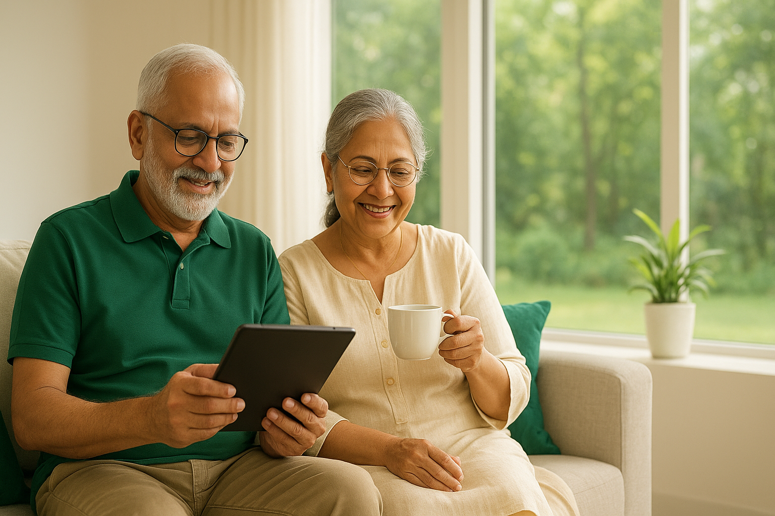 Retirement Planning - Peaceful elderly couple